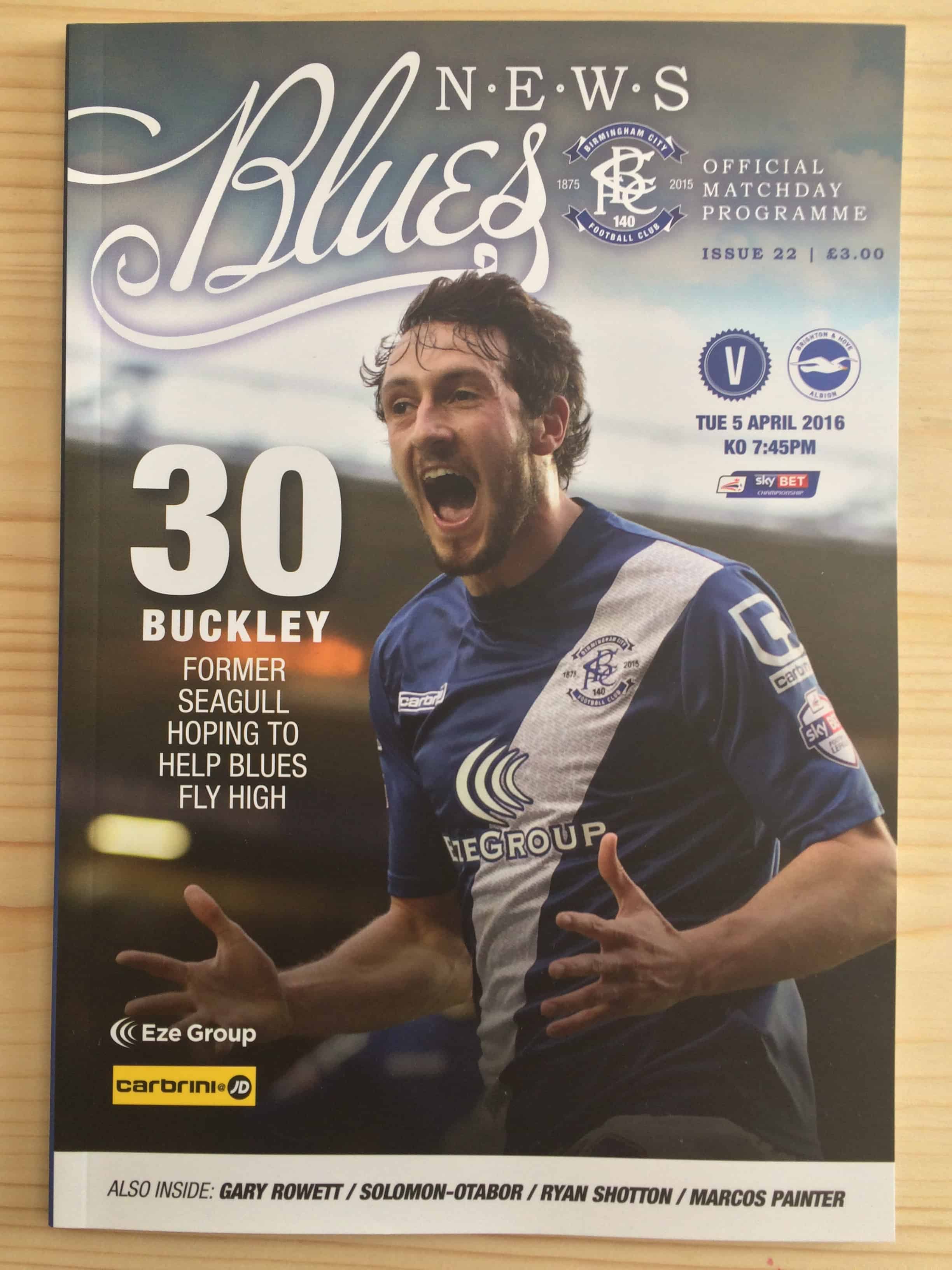 Birmingham City FC v Brighton & Hove Albion FC